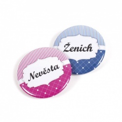 Set placek - Nevěsta a ženich